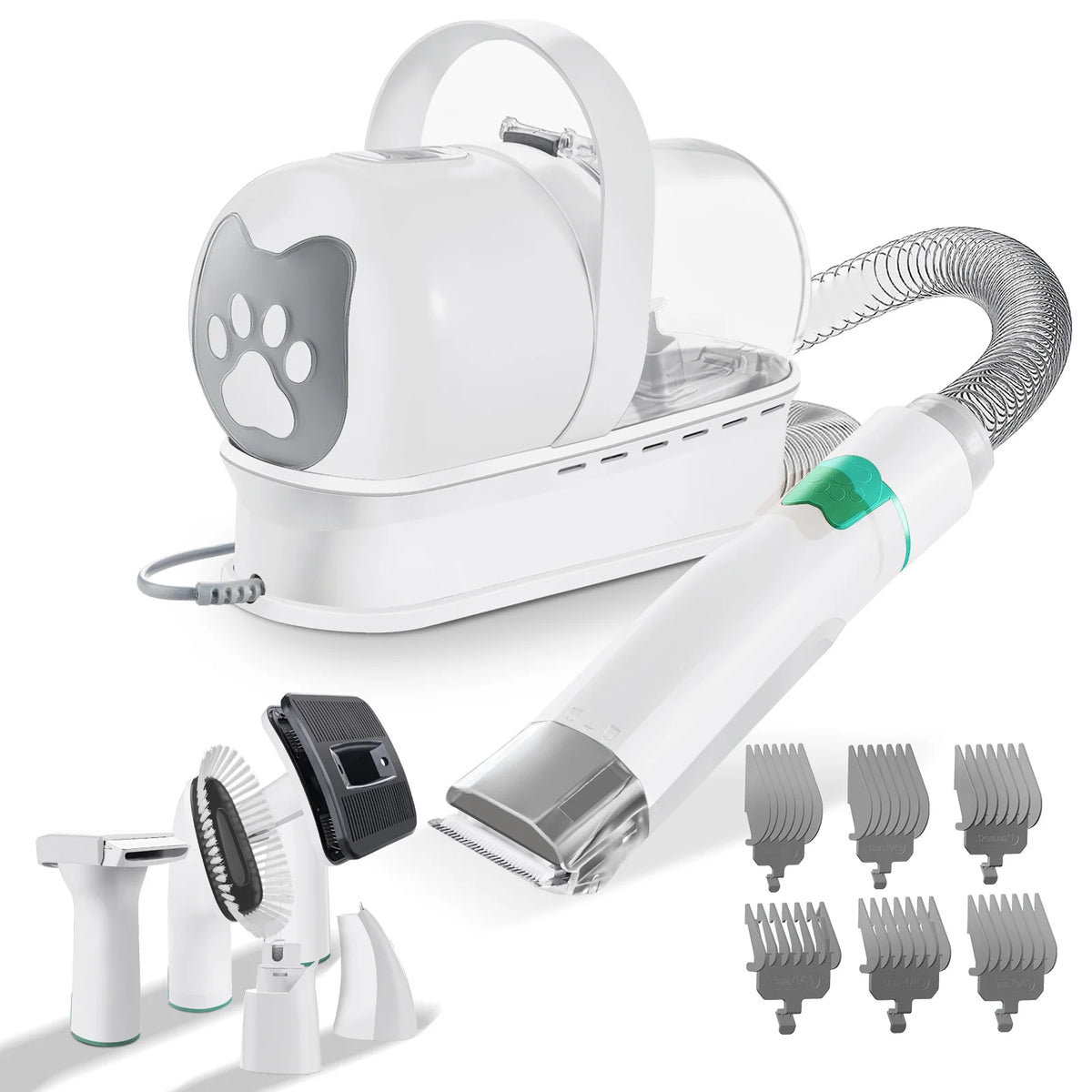 13000Pa Dog Pet Grooming Hair Dryer 7-In-1 Warm Air Fast And Silent Pet Dryer Pet Hair Vacuum Cleaner Cat Hair Dryer Cleaner