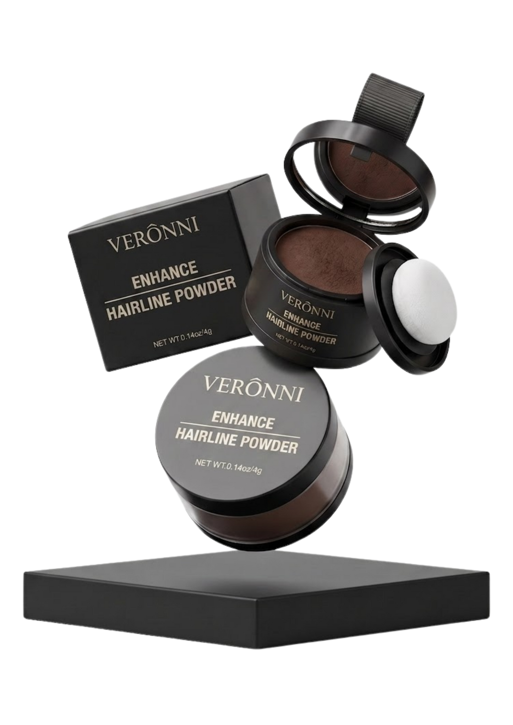 Poudre Correctrice Camouflage Cheveux VERONNI – Racines & Golfes, 14 Teintes