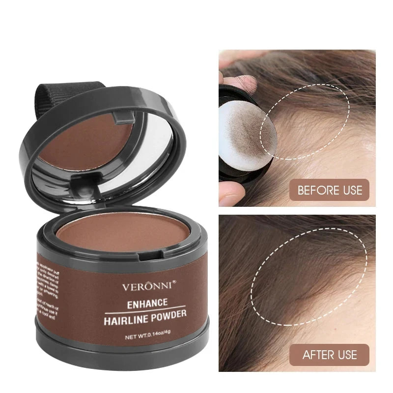 Poudre Correctrice Camouflage Cheveux VERONNI – Racines & Golfes, 14 Teintes